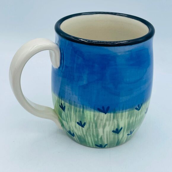 Adorable Karen Donleavy Jack Russel Terrier Hand Painted Ceramic Coffee Tea Mug - Picture 4 of 8